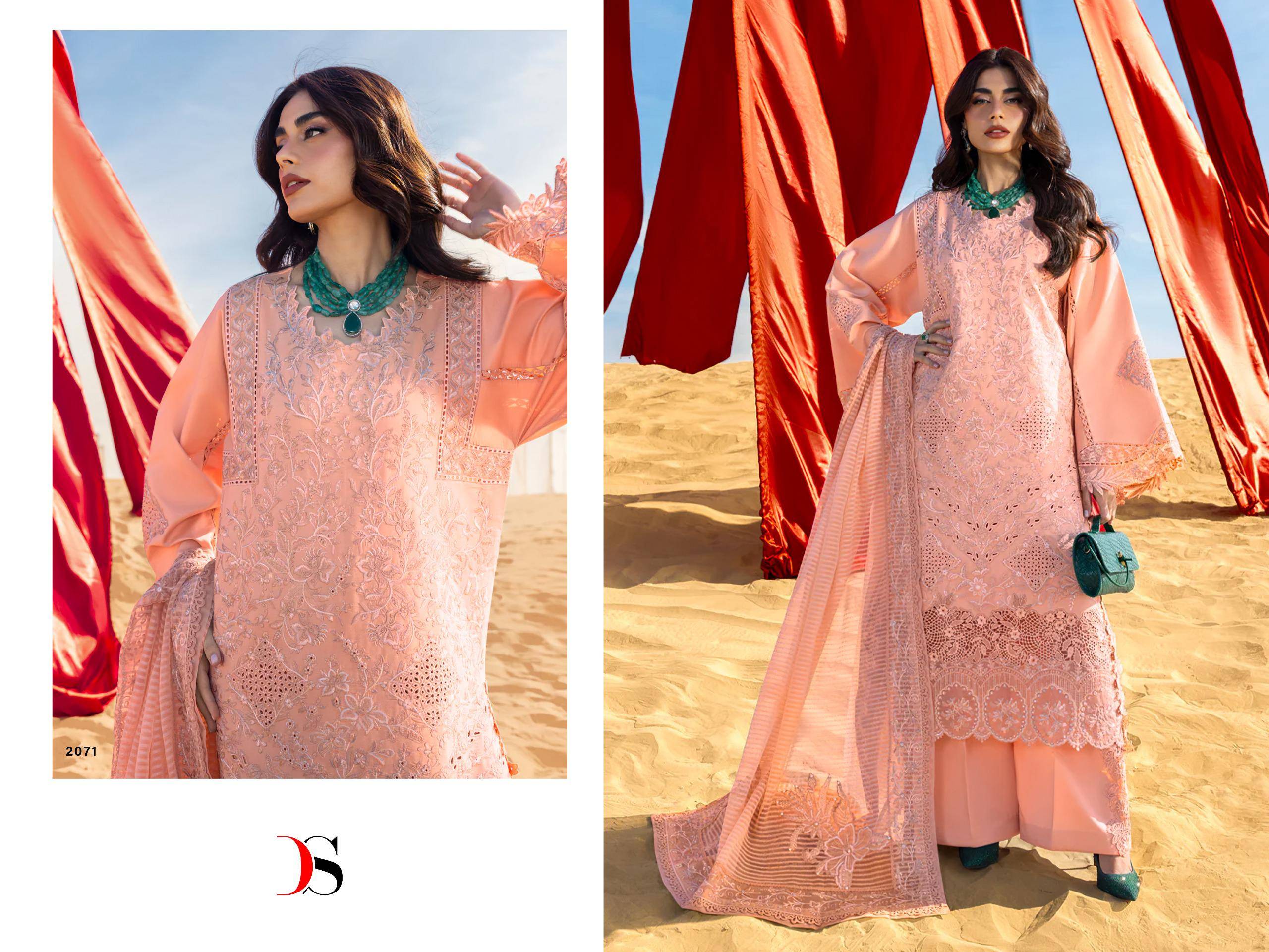 RANGRASIYA vol-6  by  DEEPSY SUITS 2071 To 2076 Series Beautiful Pakistani Suits Wear Pure Cotton Dresses At Wholesale Price